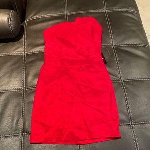 NWT red strapless Arden B dress in size small